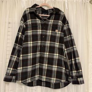 Carhartt Men's Brown Plaid Shirt